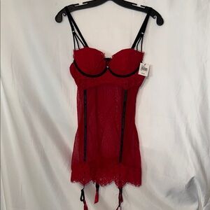 Stephanie Elegant Red Lace Lingerie